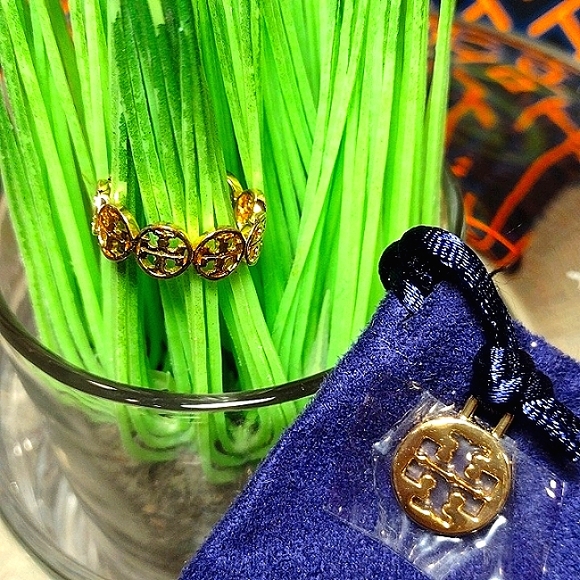 Tory Burch Jewelry - Tory Burch Monogram Gold Ring